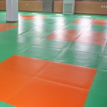 두께19T 스포츠매트 퍼즐매트 태권도매트 놀이방매트 냉기차단매트 대형퍼즐매트 운동매트 홈짐매트 쿠션매트 헬스매트, 19T - 주황+초록