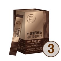 바이디자인코리아 누슬림라이트 커피플레이버 90g (3g x 30포) 다이어트도움 커피, 커피플레이버 3개