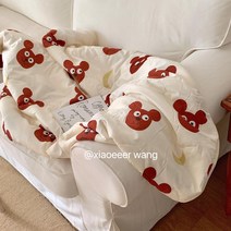 코알라 가벼운 여름 담요 캐릭터 코튼 쇼파 블랭킷 패딩 차박 이불 집순이 감성 북유럽