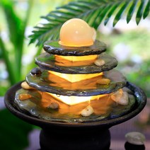 미니분수 인테리어 분수 가습기 분수대 가정 전시 행운 인스타 개업선물 운수대통 화환 금전운 돈복분수, 미니분수(마블볼)