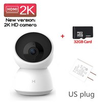 애견모니터 베이비모니터 무선cctv Xiaomi-스마트 카메라 A1 1296P ip 와이파이 나이트 비전 360 각도 비디, 05 US plug add 32GB
