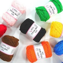 하마나카 아미모노클럽 뜨개실 수세미 아크릴 인형 보니 인형나라 인형의꿈, 3 주황, 상세페이지 참조6