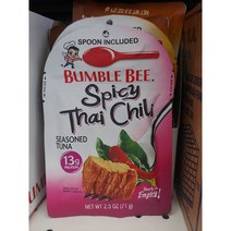 버블비 스파이시 타이 칠리 튜나 Bumble Bee Spicy Thai Chili Tuna 2.5oz(71g) 2팩, 71g