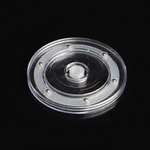 회전 원판 소품 액세서리 팔찌 귀걸이 진열대 원형, 제품선택, 투명 - 대