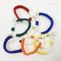 와요또 마크라메 팔찌 DIY키트 마크라메 kit, 주황