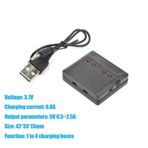 3.7V 160mAh 250mAh 300mAh 500mAh RC Palne 충전식 lipo 배터리 원격 제어 FX620 FX820 F22 SU57 Mige530 비행기, [11] Charger
