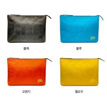 바론 골프용품 천연가죽 남성 여성 골프 클러치백 선물 용품 손가방 파우치, 1.블랙