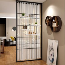 미니병풍 화조도병풍 제사용병풍 돌잔치병풍 종이병풍 돌잔치병풍 디자인병풍 북유럽 사무실 거짓말 단철 스크린 룸 칸막이 벽 거실 쉬운 간단한 현대 작은 아파트 모바일 미용실, 높이 200W 250+ 삼각대 + 커튼봉