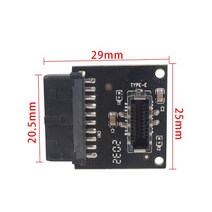 Cable 유형 C B 3.1 전면 패널 소켓 3.0 19 핀 TYPE-E 20Pin 헤더 확장 AS 마더 보드, 02 Black_01 Connector, 01 Connector