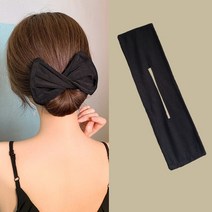 기타헤어소품 파마약 헤어클립1PC Deft Hair Bun 머리띠 헤어 클립 패션 편리한 발톱 스타일링 도구 여성용, 02 Black