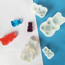 하리보 곰돌이 곰 몰드 틀 실리콘 레진 캔들 초 석고 방향제 비누 만들기, 중