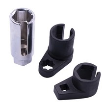 자동차공구 센서 소켓 렌치 22mm 자동차 산소 제거 도구 렌치 리무버 도구 및 스레드 체이서 세트, 01 Brown