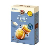 CJ더마켓 홈 베이킹 제과 제빵 빵 만들기 카페 디저트 아이 간식 백설머핀믹스 초코 핫 케익 와플 브라우니 쿠키 머핀 깨찰빵 식빵 500G, 4개
