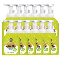 해피바스 키위랑 손씻자 버블핸드워시, 250ml, 12개