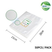 가정용 주방 진공 포장 기계 상업용 식품 비닐 포장기 밀봉 보관 laimeng 50, 협력사, 50pcs15-20cm