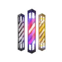 LED 미용실 싸인볼 조명 이발소 뷰티샵 사인볼 조명 회전 간판 원통형 바버샵, 상세이페이지 참고, 길이 65  너비 18 레드 블루 화이트 모델