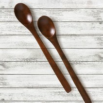 리빙홈데코 옻칠 롱티스푼-플레인요플레 요거트 요구르트 스푼, 단품