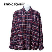 스튜디오 톰보이 기본로고 데일리 오버핏 셔츠 F