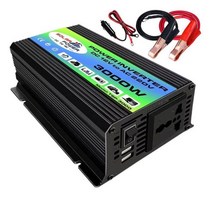 3000W 12V to 220V/110V LED Car Power Inverter Converter Charger Adapter Dual USB Voltage Transformer, [01] White, 01 White