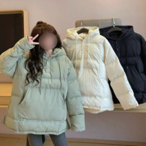 에이스토리 루즈핏 후드 아노락 웰론숏 후드 패딩점퍼