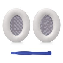 BO-SE QC35 헤드셋을위한 적격 교체 이어 패드 소프트 스폰지 쿠션, 하얀색