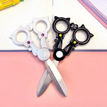 이젠 문구 다용도 미니 고양이 가위 팬시용품, 02_화이트
