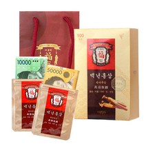 이플린 반전 용돈박스 백년 홍삼 10p + 쇼핑백 / 추석 용돈 / 환갑 칠순 돌잔치 부모님 생일 선물 / 용돈봉투, 홍삼용돈박스