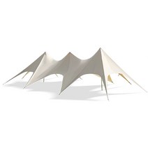 초대형 텐트 행사 개방형 라운지 농가 가제보 다인용, (황백색) 20x8.6x4.5m