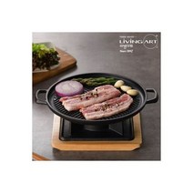 바보사랑 리빙아트 인덕션용고기불판 25cm 무쇠팬 고기굽는 가정용미니화로 1인 .씨와이더블유글로벌(), 단일사이즈