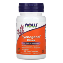 NOW Foods 나우푸드 피크노제놀-프랑스해안송껍질추출물 100mg 60 베지캡슐, 1개, 기본
