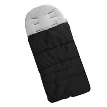 아기 침낭 유니버설 유아 유모차 Footmuff 아늑한 어린이 따뜻한 유모차 패드, 블랙 그레이
