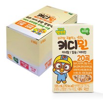 뽀로로 키디밀 두유 135mlx8팩 성장기 유아 어린이 음료, 단품