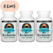 소스네츄럴 베타 시토스테롤 113 m.g 180 3통 피토스테롤 소스내츄땡, 180정, 3개