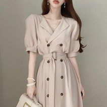 7월 하객룩 결혼식 수입 트렌치 원피스 셔츠 아나운서 여름