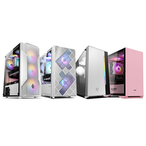 PC온스튜디오 게이밍 컴퓨터 조립PC 화이트 핑크 롤 피파 오버워치2 발로란트 서든 로스트아크 배그 아이온 게임용 데스크탑 본체, 게이밍 - CG06, 01. 기본형, CASE - 01
