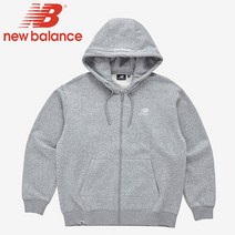 뉴발란스 A UNI 기모 베이직 후드 집업 NBMDB41033-15