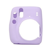 Fujifilm Instax Mini 11 인스턴트 필름 카메라 케이스 PU 가죽 보호용 소프트 캐리 백 커버 (어깨 끈 포함), Purple3, 10 Purple3