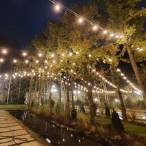 국산 스트링라이트 15M 파티라이트 야외조명 펜션조명 루프탑조명 카페조명 캠핑조명 연등선, 화이트, 15M 소켓40개-30cm간격