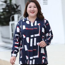 긴팔블라우스 뚱뚱함 이쁜이 빅사이즈 여성 고퀄리티 슬림핏 뱃살커버 가을스타일 상의 스타일리쉬 근 4814287990