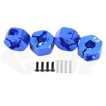 알루미늄 휠 육각 드라이브 허브 핀 나사 포함 RC 자동차 크롤러 HSP HPI Tamiya Traxxas 슬래시 5mm 6mm 7mm 8mm 9mm 10mm 11, Navy blue 7mm