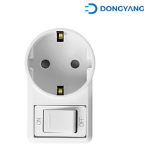 동양 1구 멀티탭 멀티콘센트 스위치 흰색 국산 AC250V 16A, 1개