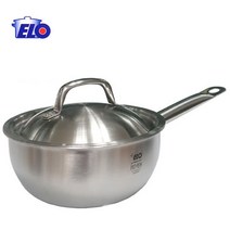 ELO 스톡홀름 통3중 편수 웍 22cm, 지름 22cm x 높이 9.5cm, 1개