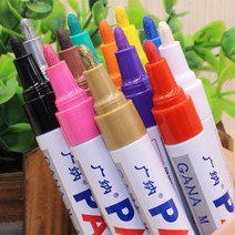 벌칙 페이스 페인팅 펜 물감 축제 공연기획 유성 낙서 자동차 페인트 골드 DIY 타이어 색상 그래피티 어떤 재료로도 기록 가능 도구 액세서리 1 개, [02] 빨간