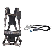 성안세이브 전체식허리그네 AL대구경 포이사 더블 죔줄 원터치 추락방지 로프 안전벨트, 21-0013-1 AL대구경 엘라스틱 원터치