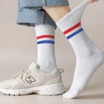 스타일난다 더블라인 포인트 양말 발목 필라테스 편말 검정 패션 여자