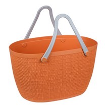 에이원스토어 빨래바구니 대용량 틈새 이동식 벽걸이 세탁바구니 대형, 오렌지