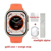 스마트워치 849mm 420*485 NFC 리로지오 intente PK ZD8, Orange-Alpine grey_49mm
