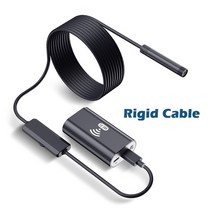 f99 8mm lens hd720p wifi endoscope camera soft hard wire ip67 방수 usb 검사 내시경 카메라 for android ios ipho, 협력사, 5m, 단단한 케이블 세트