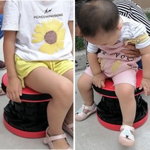 레드덕 캠핑박람회 유아 아기 휴대용 의자 가방안에쏙, 레드