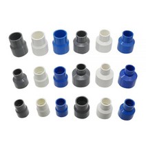 25 ~ 20mm 40 32mm 40/32 20/25mm PVC 스트레이트 감소 커넥터 파이프 감속기 어댑터 관개 워터 피팅 1 개, WHITE_40mm-32mm